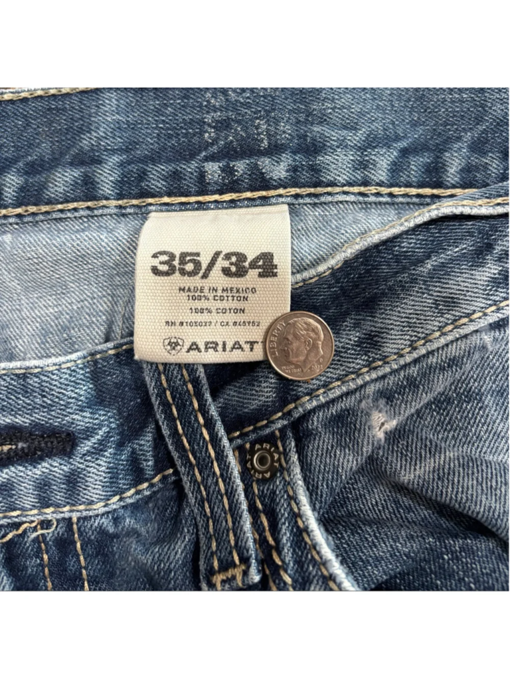 Ariat Jeans Mens 35x34
